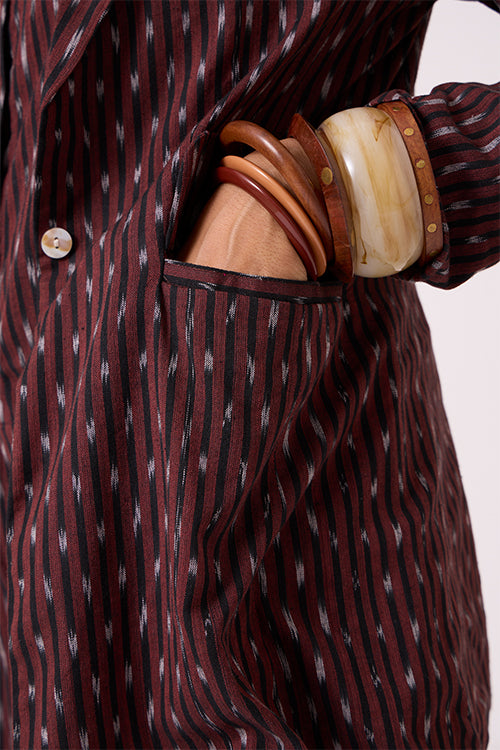 Okhai "Rustine" Pure Cotton Ikat Blazer