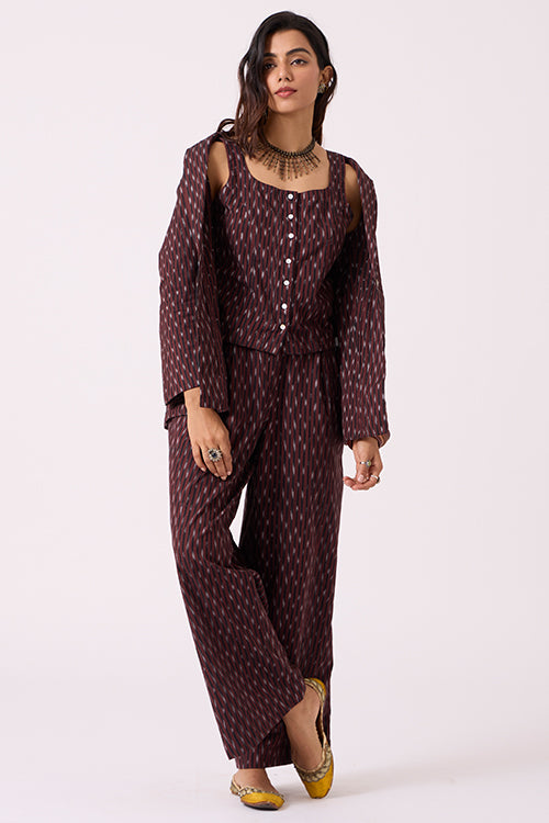 Okhai "Rustine" Pure Cotton Ikat Blazer