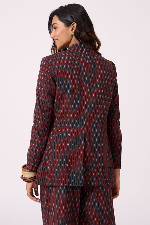 Okhai "Rustine" Pure Cotton Ikat Blazer