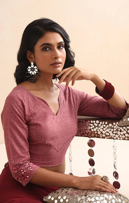 Okhai "Prism" Hand-Embroidered Pure Cotton Blouse