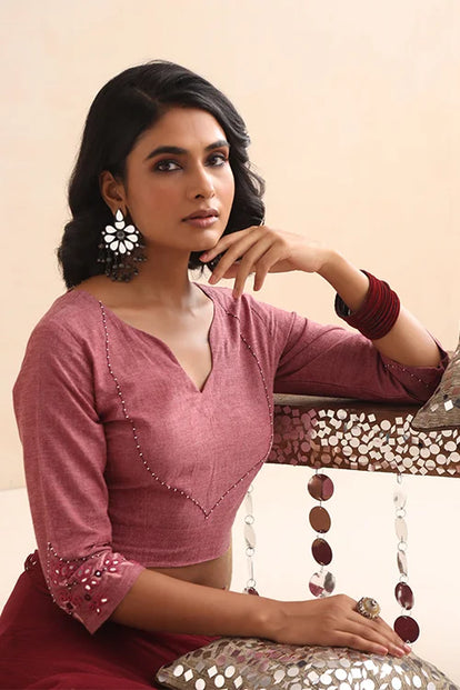 Okhai "Prism" Hand-Embroidered Pure Cotton Blouse