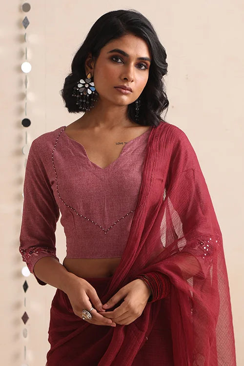 Okhai "Prism" Hand-Embroidered Pure Cotton Blouse