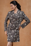 Ruminate Pure Cotton Handblock Printed Blazer Dress For Women Online