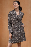 Okhai "Ruminate" Handblock Printed Pure Cotton Blazer Dress