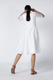 Okhai 'Dove' Cotton White Embroidered Dress | Rescue
