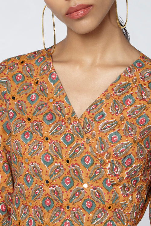 Okhai 'Grace' Embroidered Cotton Wrap Dress | Relove