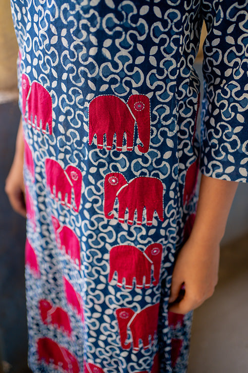 Okhai ' Euphoric' Hand Block Print Dress | Relove