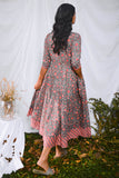 Okhai 'Flora' Pure Cotton Handblock Printed Dress | Relove