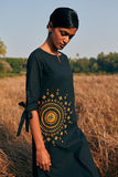 Okhai 'Power' Hand Embroidered Mirror Work Pure Cotton Dress | Rescue