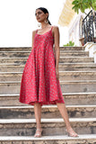 Okhai 'Twirlsome' Pure Cotton Hand Block Printed Sling Dress | Relove