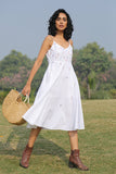 Okhai 'Noble' Hand Embroidered Organic Cotton Sleeveless Dress | Relove