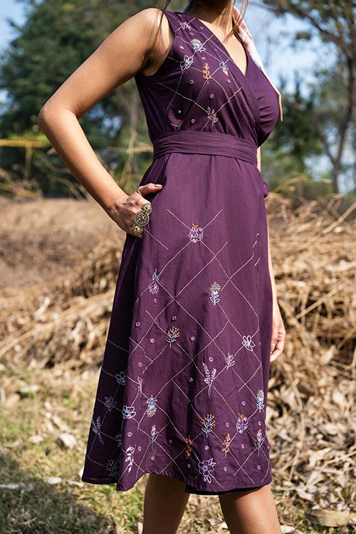 Okhai 'Italian Passion' Hand Embroidered Mirror Work Dress