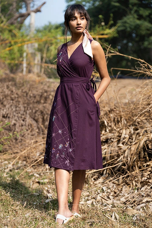 Okhai 'Italian Passion' Hand Embroidered Mirror Work Dress