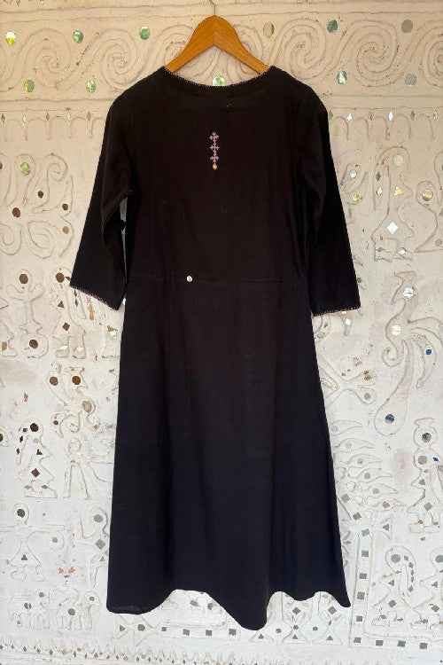 Okhai 'Enchanted' Pure Cotton Hand Embroidered Mirror Work Dress | Rescue