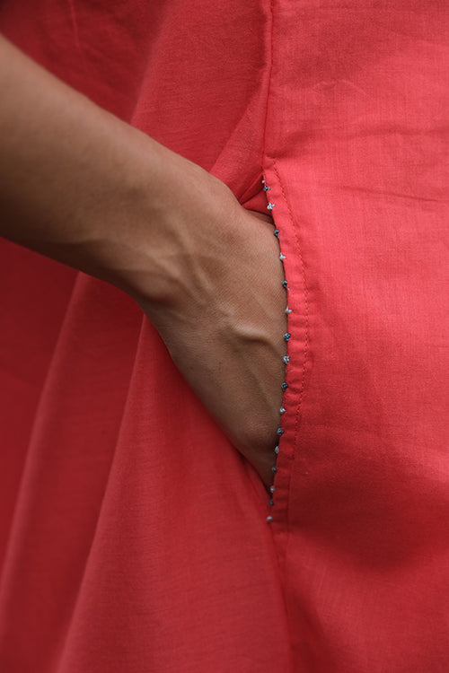 Okhai 'Marine Bay' Pure Cotton Hand Embroidered Dress | Rescue