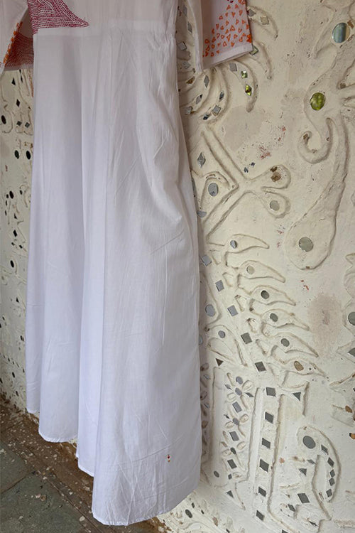 Okhai 'Riverside' Pure Cotton Hand Embroidered Mirror Work Dress | Rescue