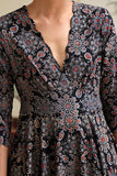 Okhai Ghoomar Pure Cotton Handblock Printed Ajrakh Dress For Women Online