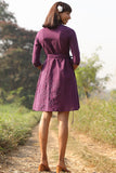 Okhai "Enchanted Vine" Hand Embroidered Pure Cotton Wrap Dress