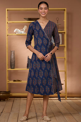 Shop Jaypore Women INDIGO BLUE Modal Full Length Churidar for