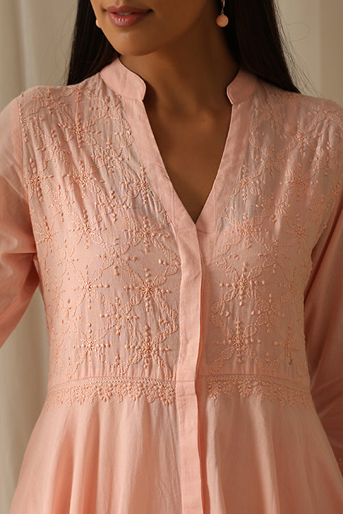 Okhai "Dilkash" Chikankari Pure Cotton Dress