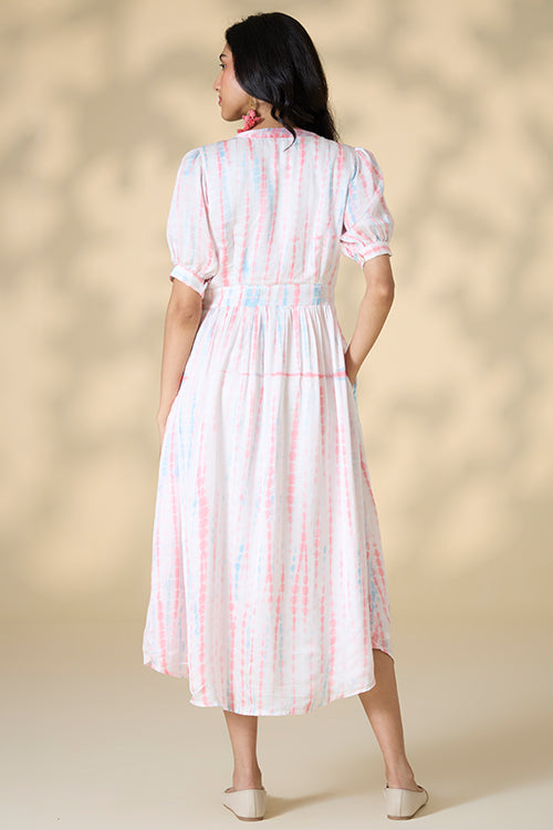 Okhai "Skyline" Tie-and-Dye Modal Silk Dress