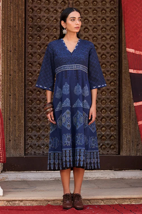 Okhai "Indus" Cotton Ajrakh Dress