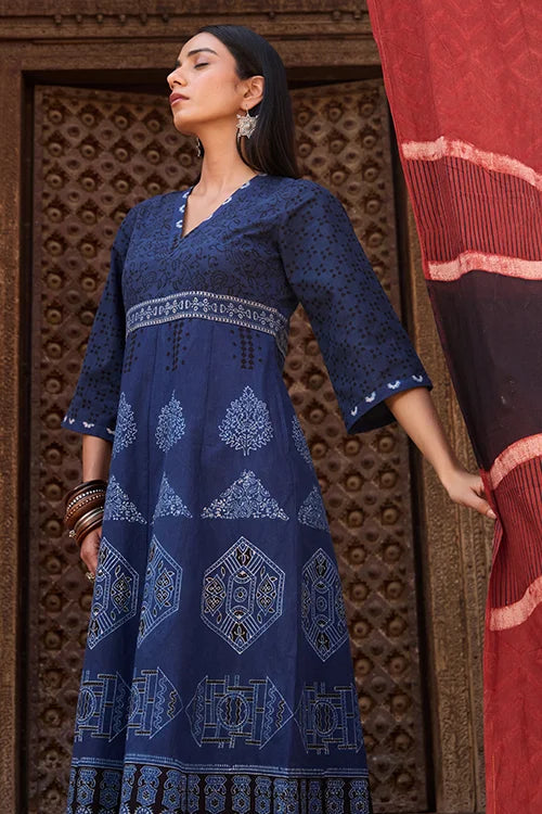Okhai "Indus" Cotton Ajrakh Dress