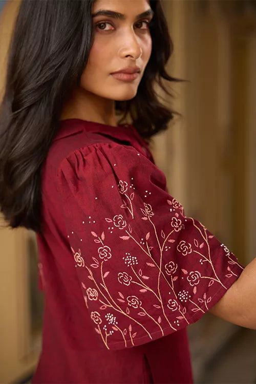 Okhai "Amour" Hand Embroidered Pure Cotton Dress