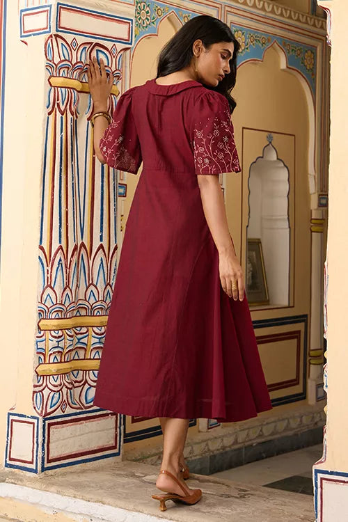 Okhai "Amour" Hand Embroidered Pure Cotton Dress