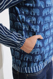 Elle-Poo Handblock Printed Pure Cotton Bomber Jacket For Women Online