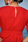 Okhai "Pioneer" Hand-Embroidered Mirrorwork Pure Cotton Jumpsuit