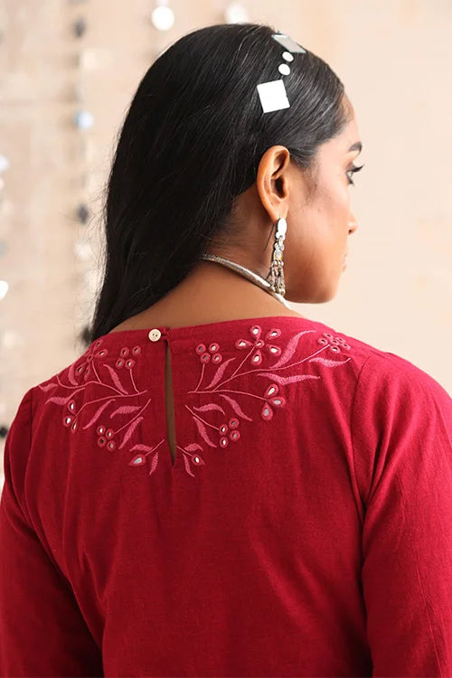 Okhai "Pratibimb" Hand-Embroidered Pure Cotton Jumpsuit