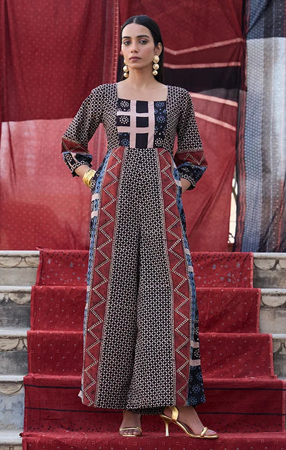 Okhai "Citadel" Cotton Ajrakh Jumpsuit