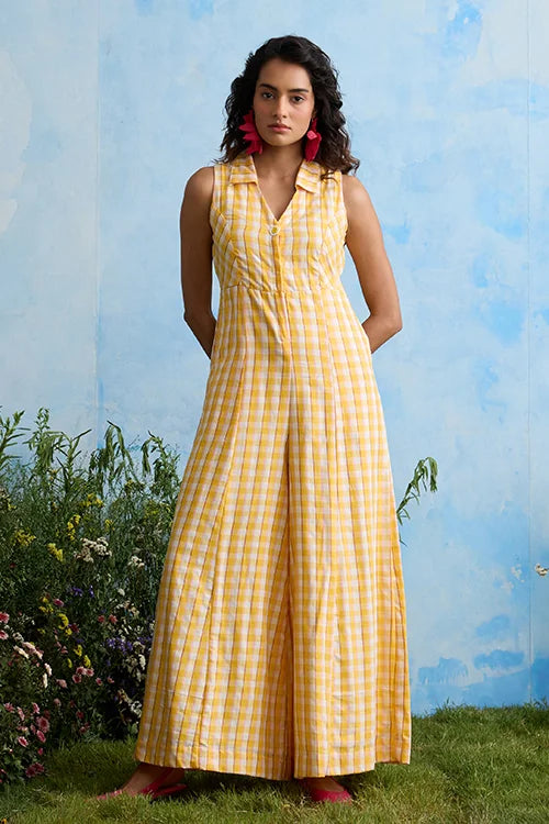 Okhai "Ambrosia" Cotton Handloom Sleeveless Jumpsuit