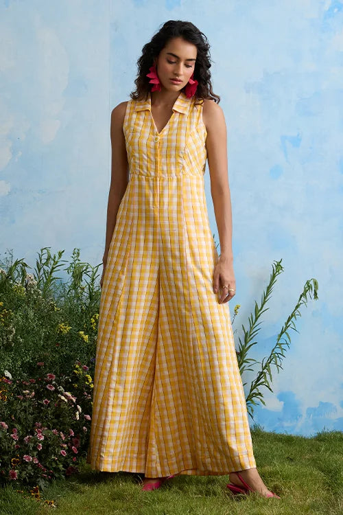 Okhai "Ambrosia" Cotton Handloom Sleeveless Jumpsuit