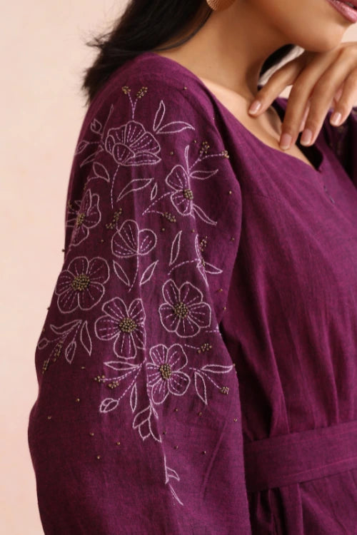 Okhai "Rhapsody" Hand Embroidery and Beadwork Pure Cotton Jumpsuit