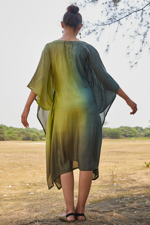 Okhai 'Daphne' Muslin Modal Ombre Kaftan Dress | Rescue