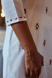 Okhai 'Glimmer' Hand Embroidered Mirror Work Pure Cotton Kurta Pant Set | Rescue