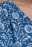 Okhai "Bluejay" Hand Embroidered and Mirrorwork Pure Cotton Kurta Pant Set