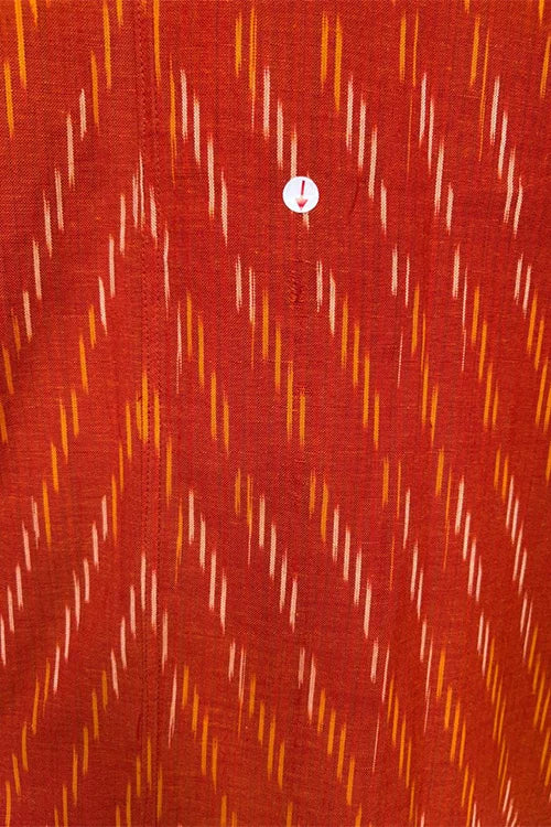 Okhai "Zestful" Cotton Ikat Kurta Pant Set | Rescue