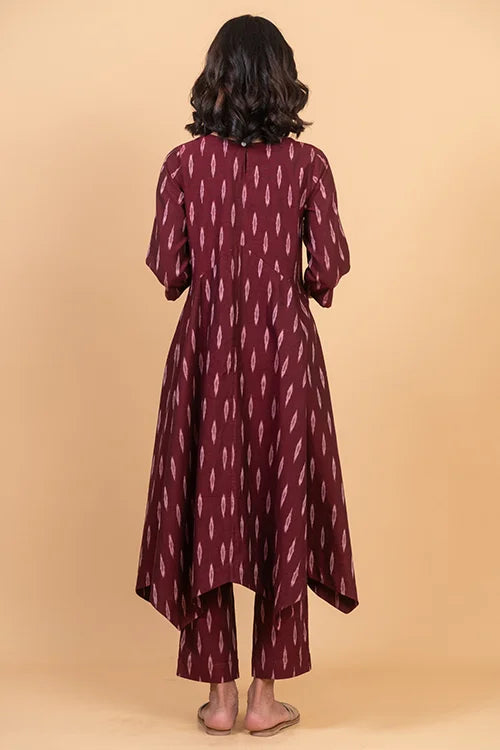Okhai "Rhythmn" Pure Cotton Ikat Kurta Pant Set