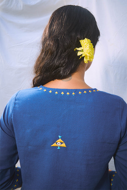 Okhai 'Ethnic Grace' Angarkha Suf Embroidered Kurti | Relove