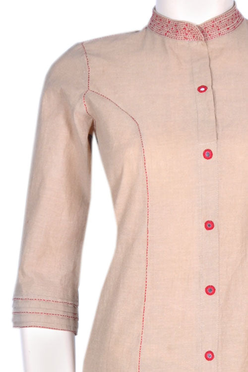 Okhai "Summer Zen" Embroidery Work Kurti | Relove