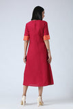 Okhai 'Nayantara' Hand Embroidered Mirror Work Pure Cotton Dress | Relove