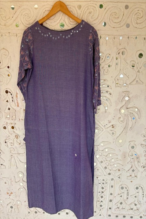 Okhai 'Lyana' Embroidered Cotton Handloom Kurta | Rescue