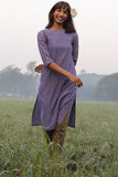 Okhai 'Lyana' Embroidered Cotton Handloom Kurta | Relove