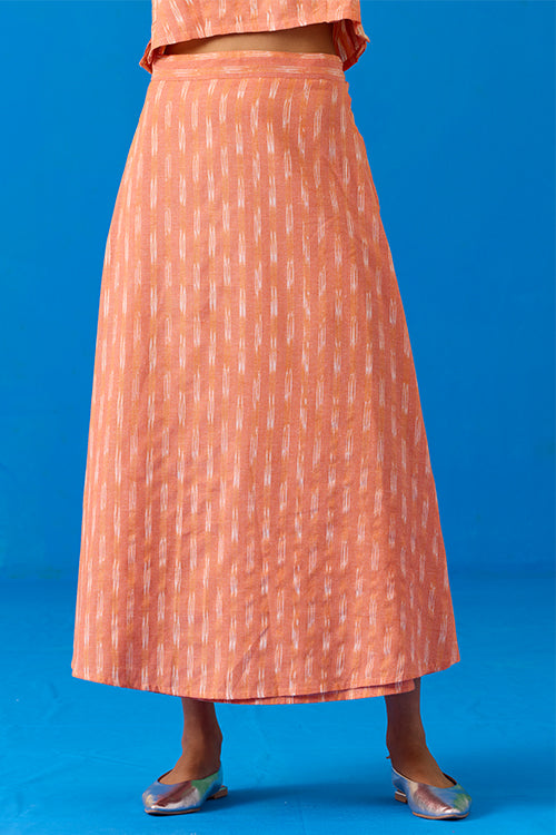 Okhai "Renewal" Pure Cotton Ikkat Skirt