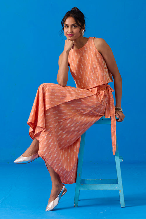 Okhai "Renewal" Pure Cotton Ikkat Skirt