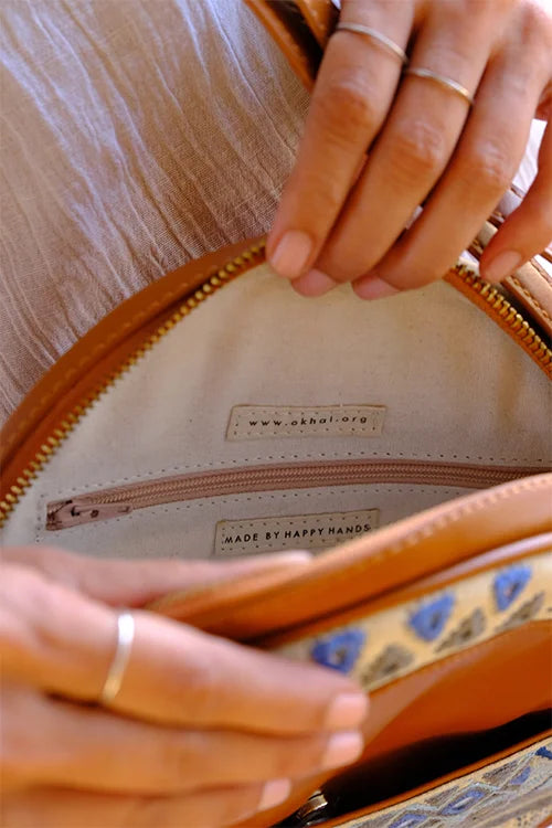 Okhai 'Baadal' Leather Sling Bag