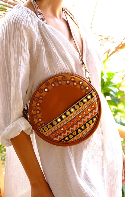 Okhai 'Saanjh' Leather Sling Bag